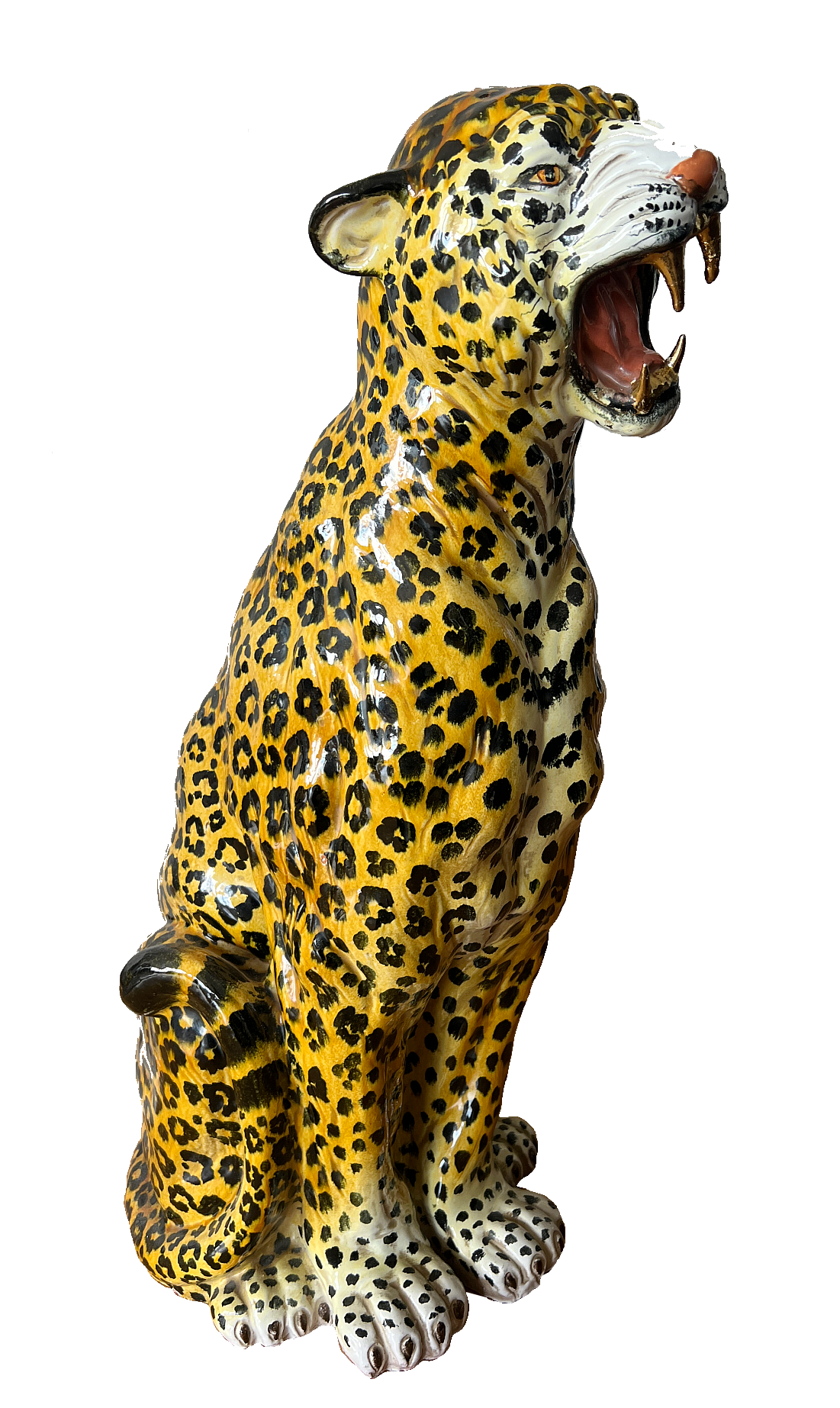 Ceramic Cheetah Statue